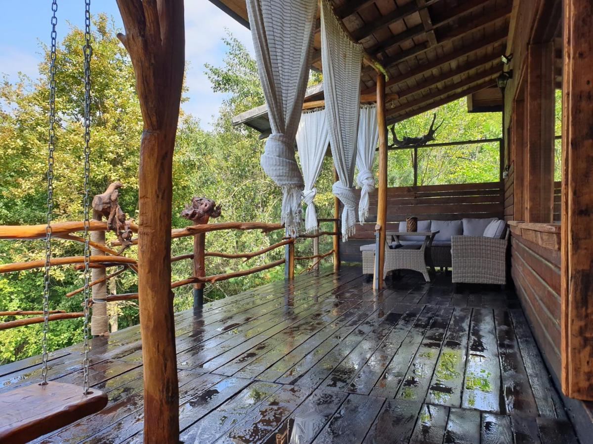 Mystically Wood House In The Forest Carjari Exterior foto